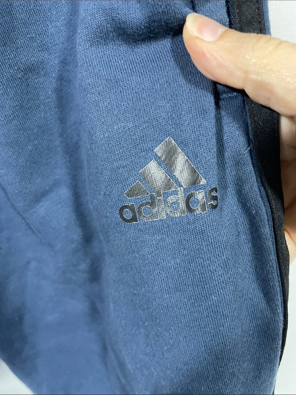 adidas Navy Blue Men's Joggers with Elastic Waist